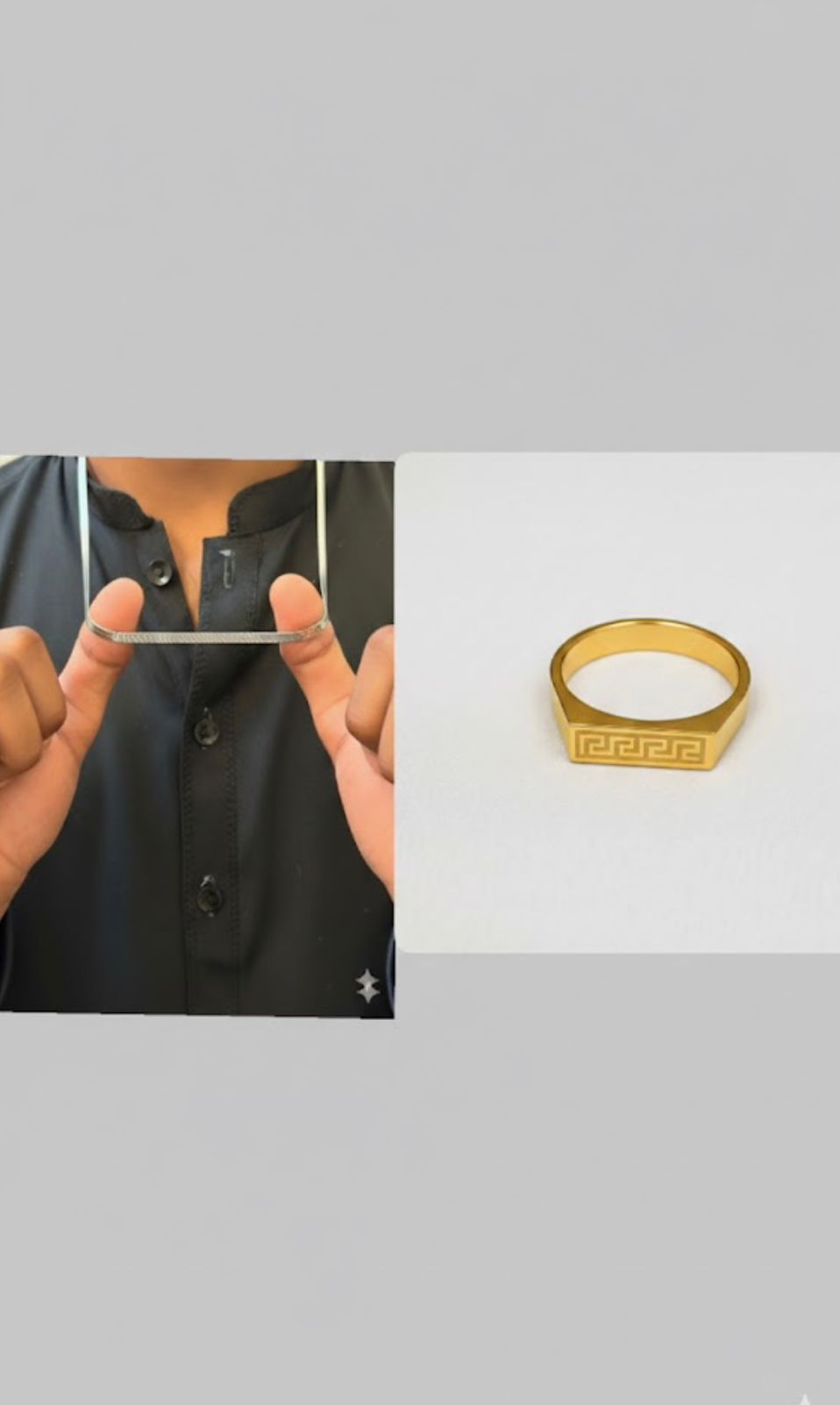 SILVER CHAIN+ RING
